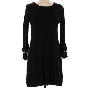 Zara Casual Dress Zara Size M Casual black knee length long sleeve pearl detail